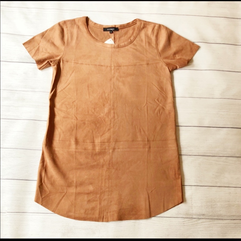 NWT faux suede dress